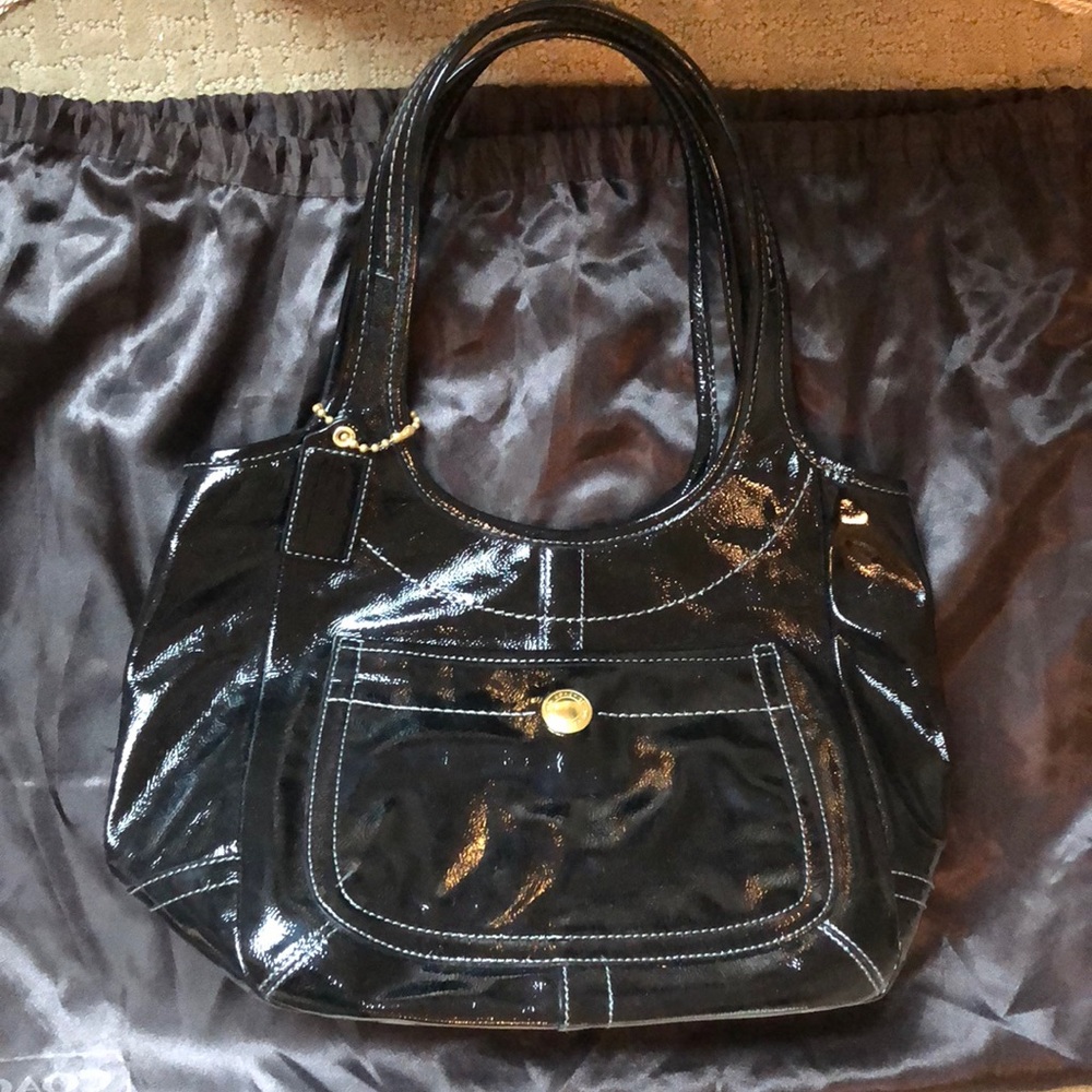 Coach patent leather purse